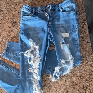 Rue 21  Distressed Blue Women's Jeans
